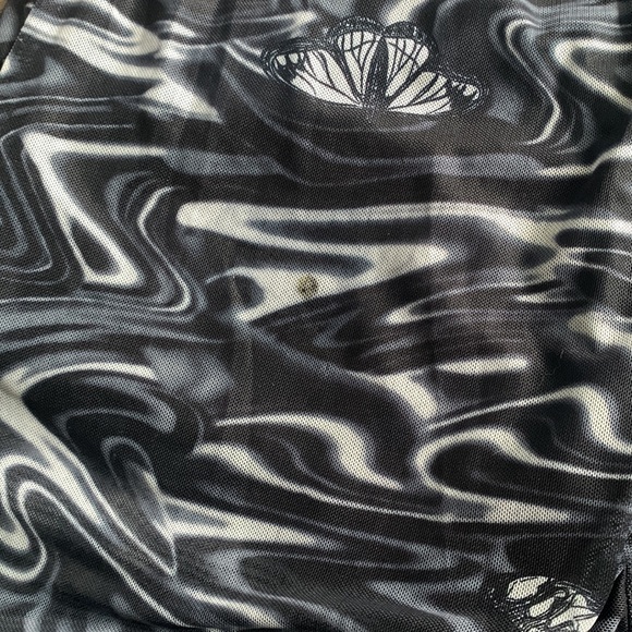 Butterfly Y2K Flare Rave Pants SOLD - Picture 3 of 4